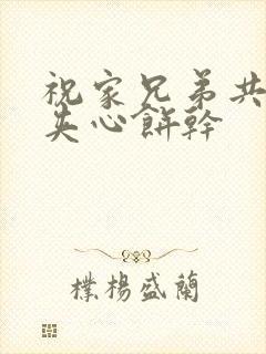 祝家兄弟共享后夹心饼干封面