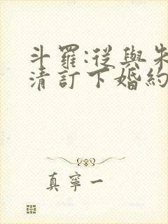 斗罗:从与朱竹清订下婚约开始 小说