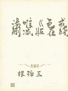 汤唯《色戒》无删减版在线观看封面