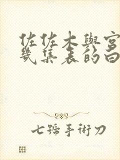 佐佐木与宫野第几集表的白