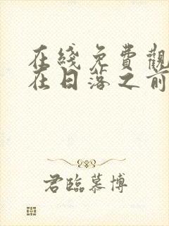 在线免费观看爱在日落之前