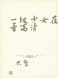 一级少女在线观看高清封面