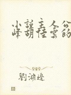 小说主人公叫秦峰胡佳云的小说