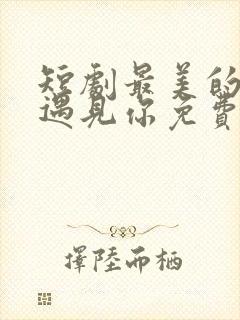 短剧最美的时候遇见你免费观看