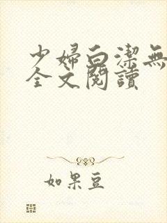 少妇白洁无删减全文阅读封面