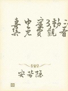 妻中蜜3动漫全集免费观看