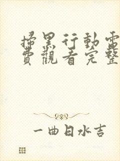 扫黑行动电影免费观看完整版