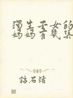 独生子女的婆婆妈妈有几集