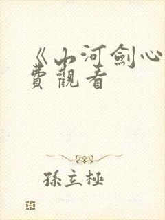 《山河剑心》免费观看