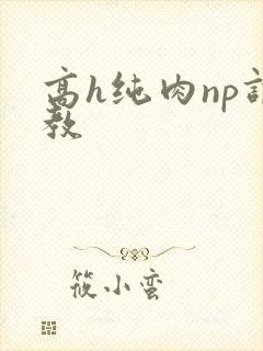 高h纯肉np调教封面