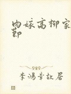 肉嫁高柳家第一节封面