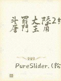 斗罗大陆2绝世唐门主角