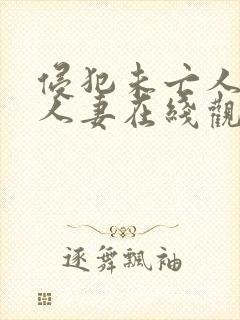 侵犯未亡人最美人妻在线观看