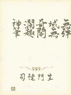 神澜奇域无双珠笔趣阁无弹窗