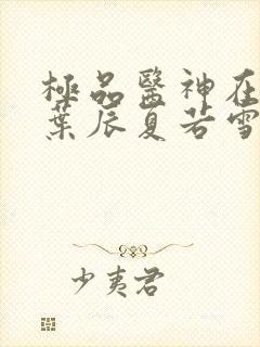 极品医神在都市叶辰夏若雪免费阅读笔趣阁