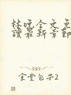 林晚全文免费阅读最新章节