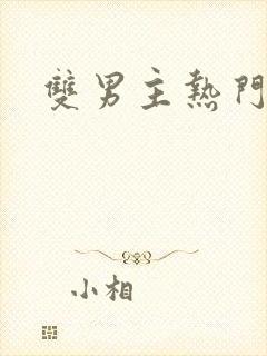 双男主热门网剧