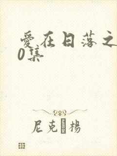 爱在日落之前20集