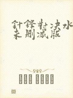 针锋对决水千丞未删减版封面