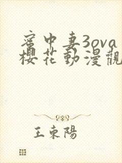 蜜中妻3ova樱花动漫观看封面