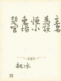 楚东恒为主角的官场小说名字叫什么