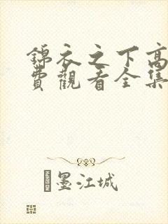 锦衣之下高清免费观看全集电视剧