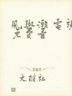 风与潮 电视剧免费看