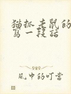 猫抓老鼠的过程写一段话