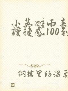 小英雄雨来节选读后感100到200字