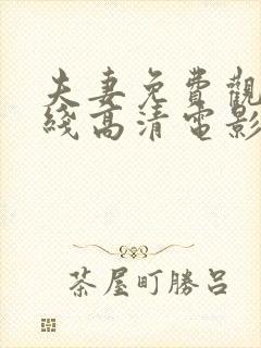 夫妻免费观看在线高清电影