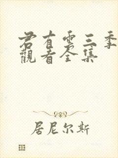 君有云三季免费观看全集封面