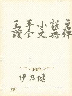 王平小说免费阅读全文无弹窗