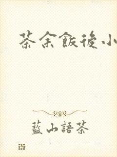 茶余饭后小说封面