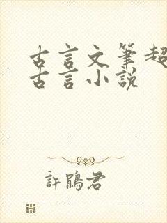 古言文笔超好的古言小说