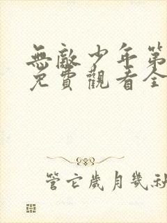 无敌少年第3季免费观看全集