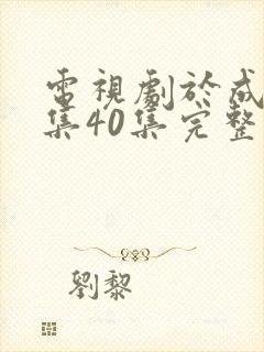 电视剧于成龙全集40集完整版免费观看