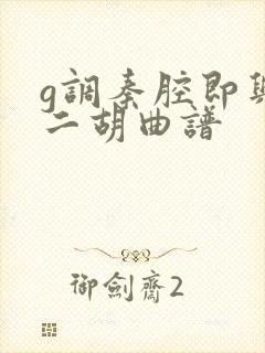 g调秦腔即兴曲二胡曲谱