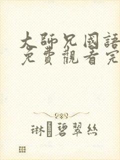 大师兄国语电影免费观看完整版