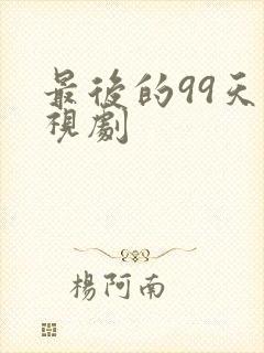 最后的99天电视剧