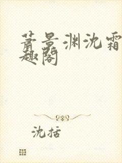 萧景渊沈霜宁笔趣阁封面