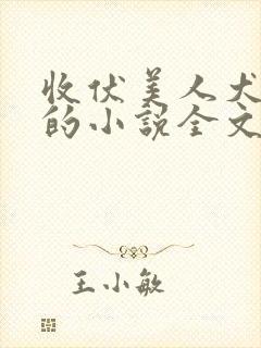 收伏美人犬黄蓉的小说全文免费阅读