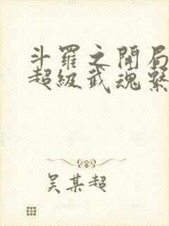 斗罗之开局觉醒超级武魂系统