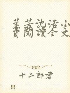 叶芳沈浩小说免费阅读全文最新章节