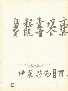 枭起青壤高清免费观看全集电视剧