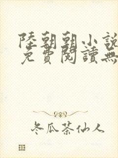 陆朝朝小说全文免费阅读无弹窗