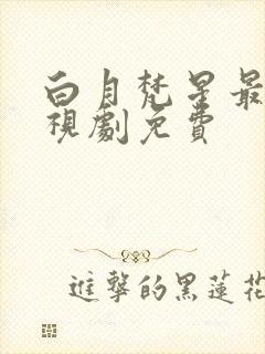 白月梵星最新电视剧免费封面