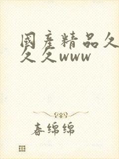 国产精品久久久久久www