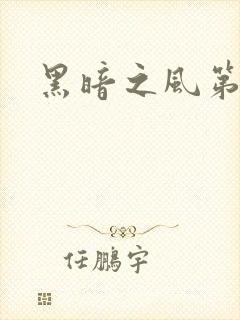 黑暗之风第一季封面
