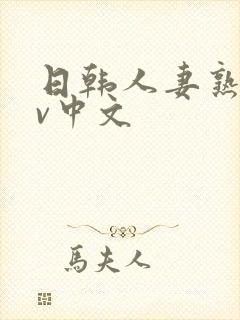 日韩人妻熟女av中文
