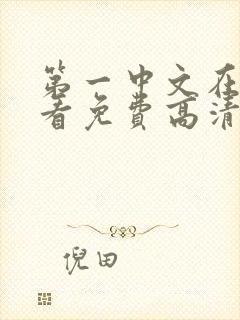 第一中文在线观看免费高清电视剧